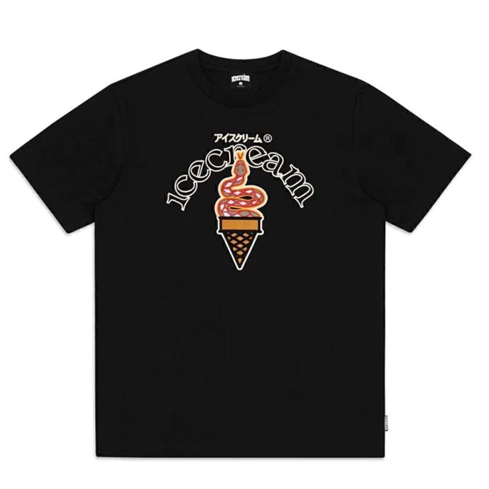 IceCream Snakey Cone Black SS T Shirt NWT Size Small